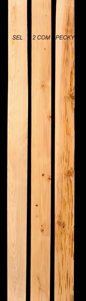 Cypress Lumber Sample Grade Example | Thompson Hardwoods